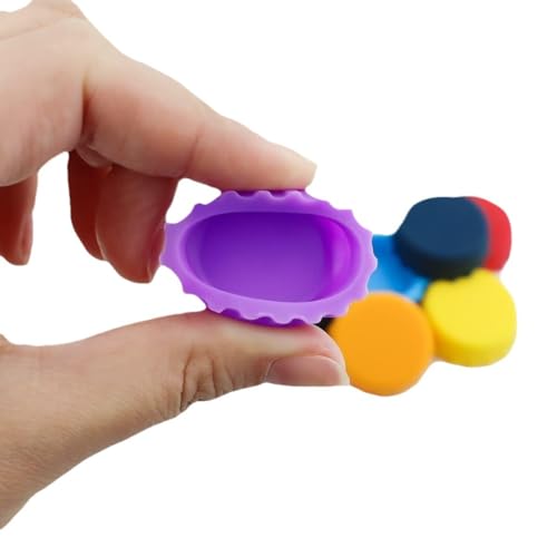 6 PCS Silicone Rubber Bottle Caps, Reusable Beer Caps for Home Brewing Beer, Soft Drink, Wine Bottle, Beer Bottle, Soda Bottles Kitchen Gadgets (Multi-color)