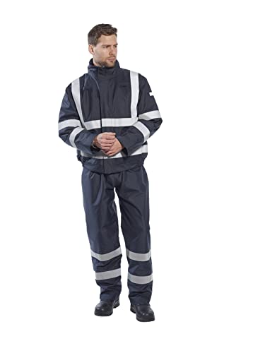 Portwest S783 Bizflame Fr Flame Resistant Reflective Safety Bomber Jacket Navy, X-Large #TOP2