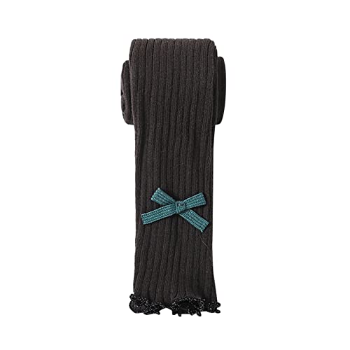 Toddler Baby Girls Leggings Stretch Ribbed Knit Pants Kids Comfy Footless Tights Cotton Warm Pantyhose (C, 12-24 Months)