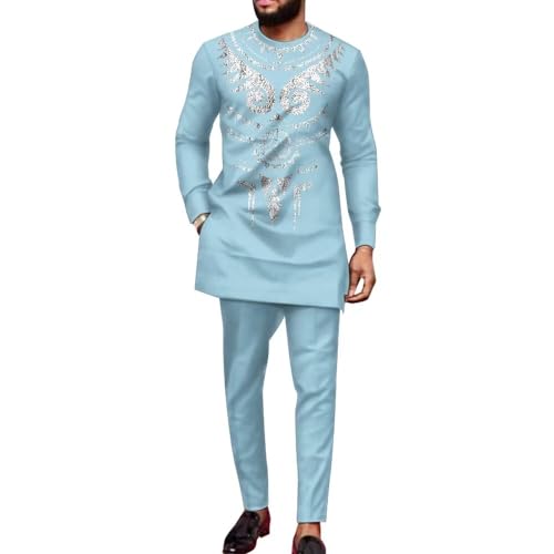 African Suits for Men Dashiki Outfits Traditional Print Mens Formal Attire Ethnic Nigerian Clothes Cocktail Wear