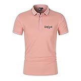 ❆ MatéRiau Des VêTements à Col : Les Polos De Golf Pour Hommes Sont FabriquéS Dans Un Tissu LéGer, à SéChage Rapide Et Respirant Qui Aide à éVacuer L'Humidité, Les T-Shirts DéContractéS Unis ImpriméS Vous Gardent Au Frais Et à L'Aise.