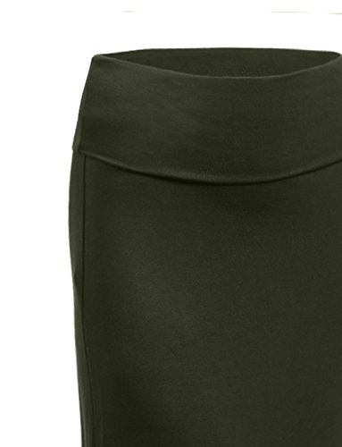 J. LOVNY Womens Premium Basic Simple Foldover Jersey Maxi Skirt4