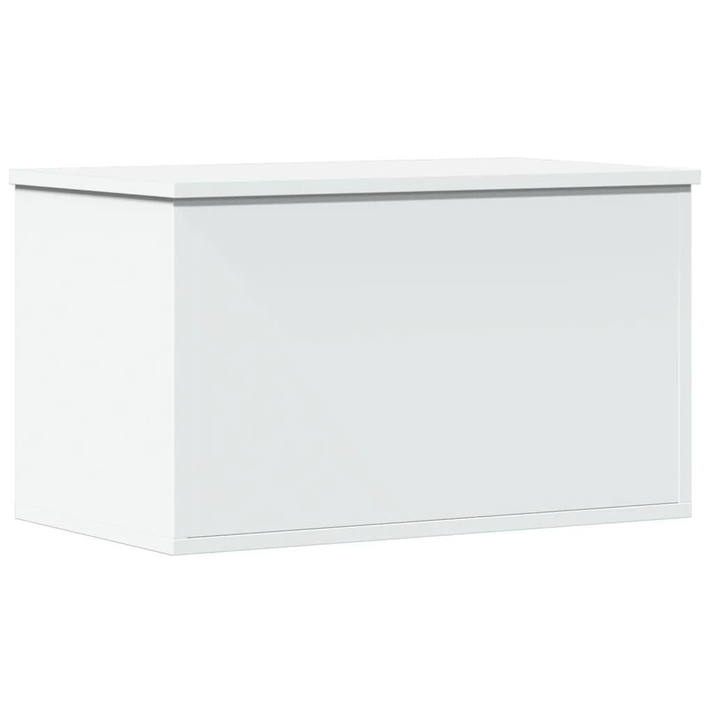 vidaXL Storage Box, Storage Chest for Hallway Living Room, Blanket Box for Clothes, Toy Box with Lid, Trunk, White Engineered Wood