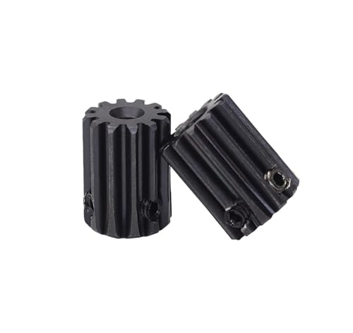 Bevel Gear Pinion Hardware Mechanical 1Pcs Module 1 Spur Gear 1M-12T SC45#Carbon Steel Material Motor Gear Bore Size 4/5/6/6.35/7 Mm Transmission Accessories(5mm)