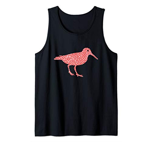 Love Dunlin Calidris Alpina Hearts Sandpiper Bird Florida Tank Top