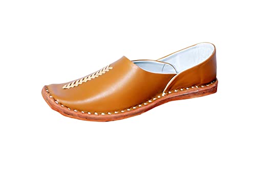 Sagun Art & Craft Men Ethnic Designer Juttis Nagras Mojaris for Wedding Party Occasions Lightweight Shoes with Anti Skid Sole DXYM-7805