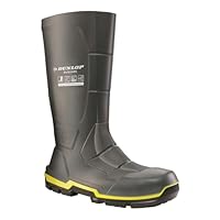 DUNLOP MetGuard S5 Wellington Boot - Unisex, Antistatic and Lightweight, Chemical Resistant Work Wellies with Steel Toe Cap, Acifort, Dark Grey/Black - EU46, UK11