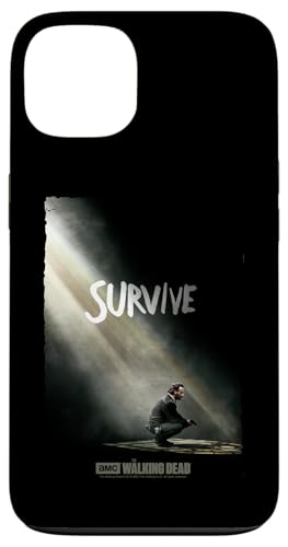 Coque iPhone 13 The Walking Dead Survive étui rigide noir durable