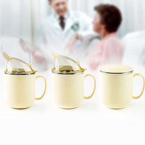 Topyond Hospital Water Bottle with Straw, Nursing Water Bottle, Anti-Leakage Insulated, Flowing Food Straw Cup, for Elderly and Bedridden Patients, Convenient and Versatile3