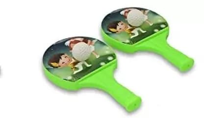 Siya Plastic Kids Racket Badminton Kit Toy Set for Children with Shuttlecocks(Green)-image-22
