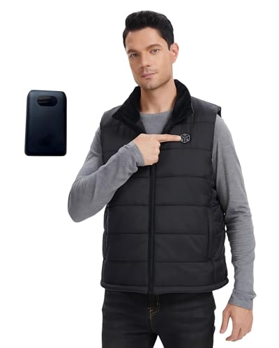 Modefi Heated Vest with 20000mAh Power Bank Included, Smart Electric Heating Vest
