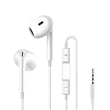 イヤホン 有線イヤホン 3.5mmジャック HIFI音質 音量調整 重低音 ノイズキャンセリング マイク付き 通話可能 ハイレゾ クリア通話 音量調節 ステレオイヤフォン ヘッドホン image