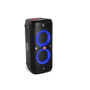 JBL PartyBox 300 in zwart, draagbare Bluetooth partyluidspreker met lichteffecten, spatwaterdicht, mobiele muziekbox met accu