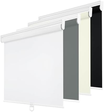 Changshade Cordless Roller Shades Blackout Blinds for Indoor Windows,Pull Down Darkening Roller Shade with UV Protection and Thermal Window Shades for Home and Office(20″ W x 72″ H,White) Changshade Cordless Roller Shades Blackout Blinds for Indoor Windows,Pull Down Darkening Roller Shade with UV Protection and Thermal Window Shades for Home and Office(20″ W x 72″ H,White)