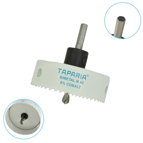 Image of Taparia Bimetal Mini Hole Saw HSM 64 - Precision Cutting Tool, High -Speed Steel Teeth for Wood, Metal & Plastic