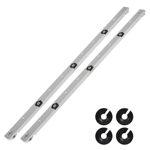 BUONA COMPATIBILITÀ - Adatti per scanalature a T e guide a T. Come componenti per la produzione di tavoli da router, fresatrici, scaffali regolabili e altre attrezzature da officina. Disponibile anche come ricambio per la guida della sega da banco.
