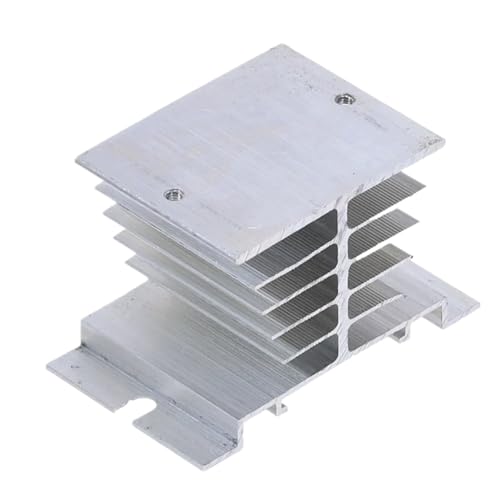 Relais à semi-conducteurs SSR dissipateur thermique aluminium 10A 40A noir par 2