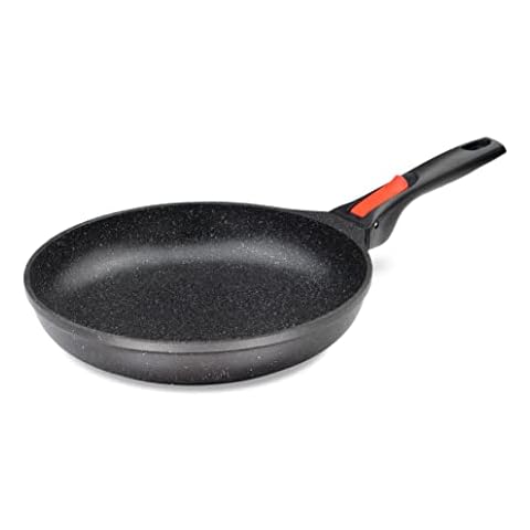 Linnuo Aluguss Pfanne 28 cm abnehmbarer Griff, Antihaft beschichtete Pfanne Induktion und alle Herden, dicker Boden optimale Wärmeverteilung, Pfanne ofenfest Cover