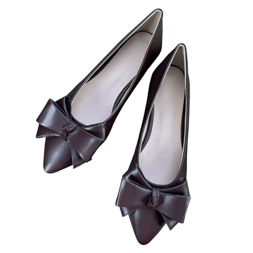 Image of SAILING LU Women's Bow-Knot Pointed Toe Ballet Flats