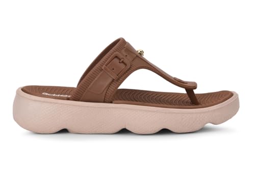 Image of ACTION Women's Thong Flip-Flops | Comfortable, Stylish Footwear for Everyday Use | Lightweight, Cushioned Footbed, Non-Slip Sole | Perfect for Summer, Beach, and Casual Wear