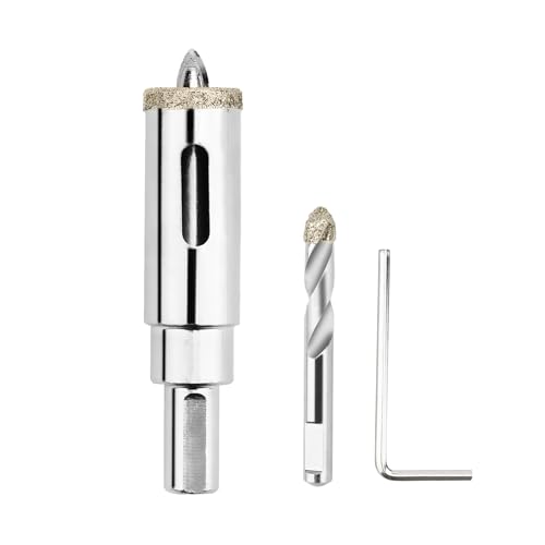 ダイヤモンドホールソー φ16mm~φ150mm センタードリル付きコアビット,電動ドリル 電動工具 切削工具 耐久性ある ガラス タイル 穴あけ 超硬 (22mm)