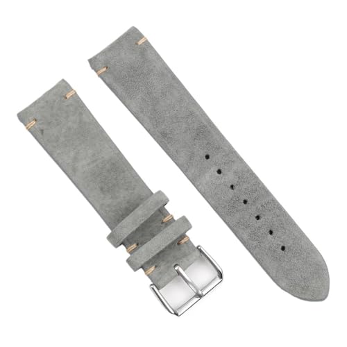 Band de montre de remplacement en cuir marron vintage 18mm et 22mm pour montre homme
