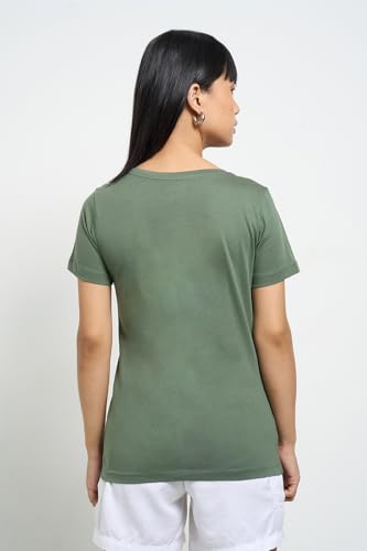 Image of Honey Women's 100% Cotton T-Shirt | Regular Fit | Round Neck | Half Sleeve
