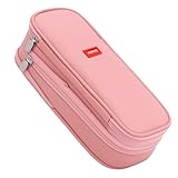 Estojo Box Escolar com Divisória Organizador (ROSA)