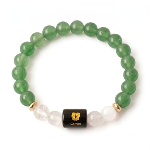 Image of ARDEN Zodiac Crystal Bracelet for Men & Women | All Rashi Crystal Bracelets | Natural Healing Stone Astrology Bracelets | Adjustable Energy Bracelet for Wealth, Positivity & Protection | Birthday Gift