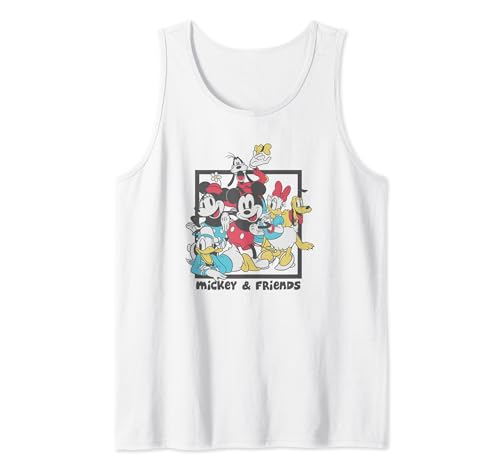 Disney Group Shot Vintage Box Up Tank Top débardeur rétro imprimé pour look urbain