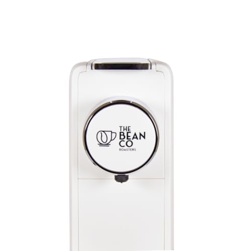 Image of THE BEAN CO Roasters Coffee Capsule Machine with 40 Coffee Pods Assorted- 19 Bar Espresso Coffee Machine for Home | Nespresso Compatible | Compact Design| White