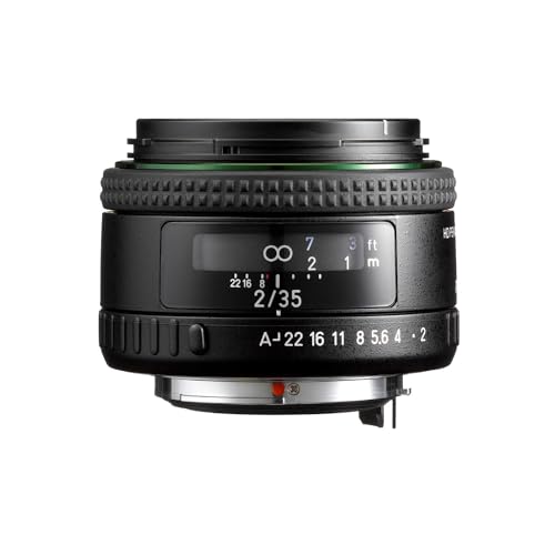 HD PENTAX-FA35mmF2 Versatile Wide-Angle Lens Latest HD Coating minimizes Flare and Ghost SP Coating to Repel Stains New Exterior Design Hybrid aspherical Lens for Extra-Clear, high-Contrast Images