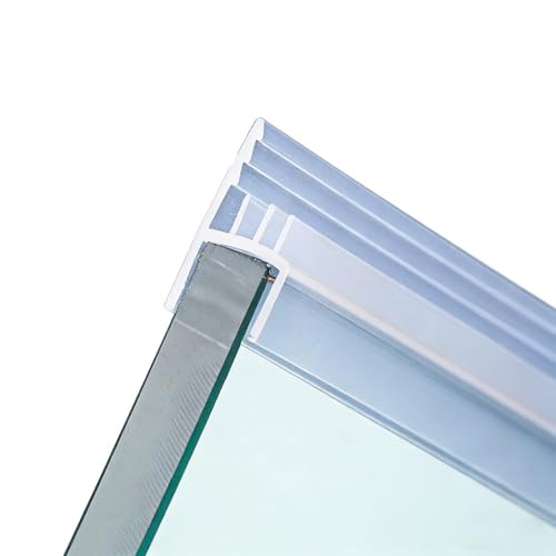 Juntas Mampara Ducha, Burlete Impermeable de Silicona, Sello Hermético for Mamparas de Ducha de Baño y Particiones de Oficina(10m/32.8ft,12mm/0.47in)