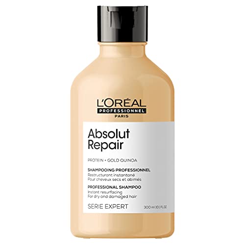 L'Oreal Professionnel Champú Absolut Repair con Quinoa Dorada y Proteína para Cabello Dañado, 300 ml