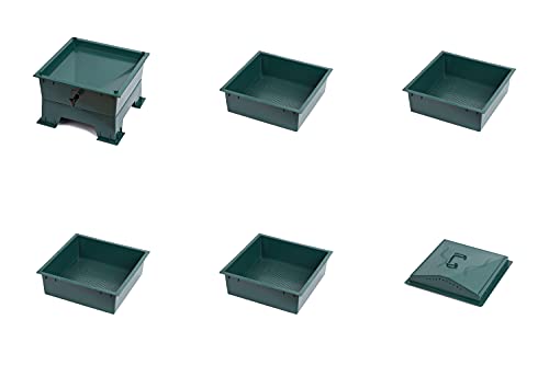 BIOTICA Compostbak voor Lombrichi - regencomposter voor de huiscompostbak 42 x 42 x 60 cm van HDPE groen… - Image 6