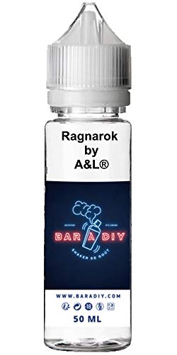 E-liquide assemblé par BAR à DIY® avec le concentré Ragnarok de A&L® - 50mL - Sans nicotine ni tabac