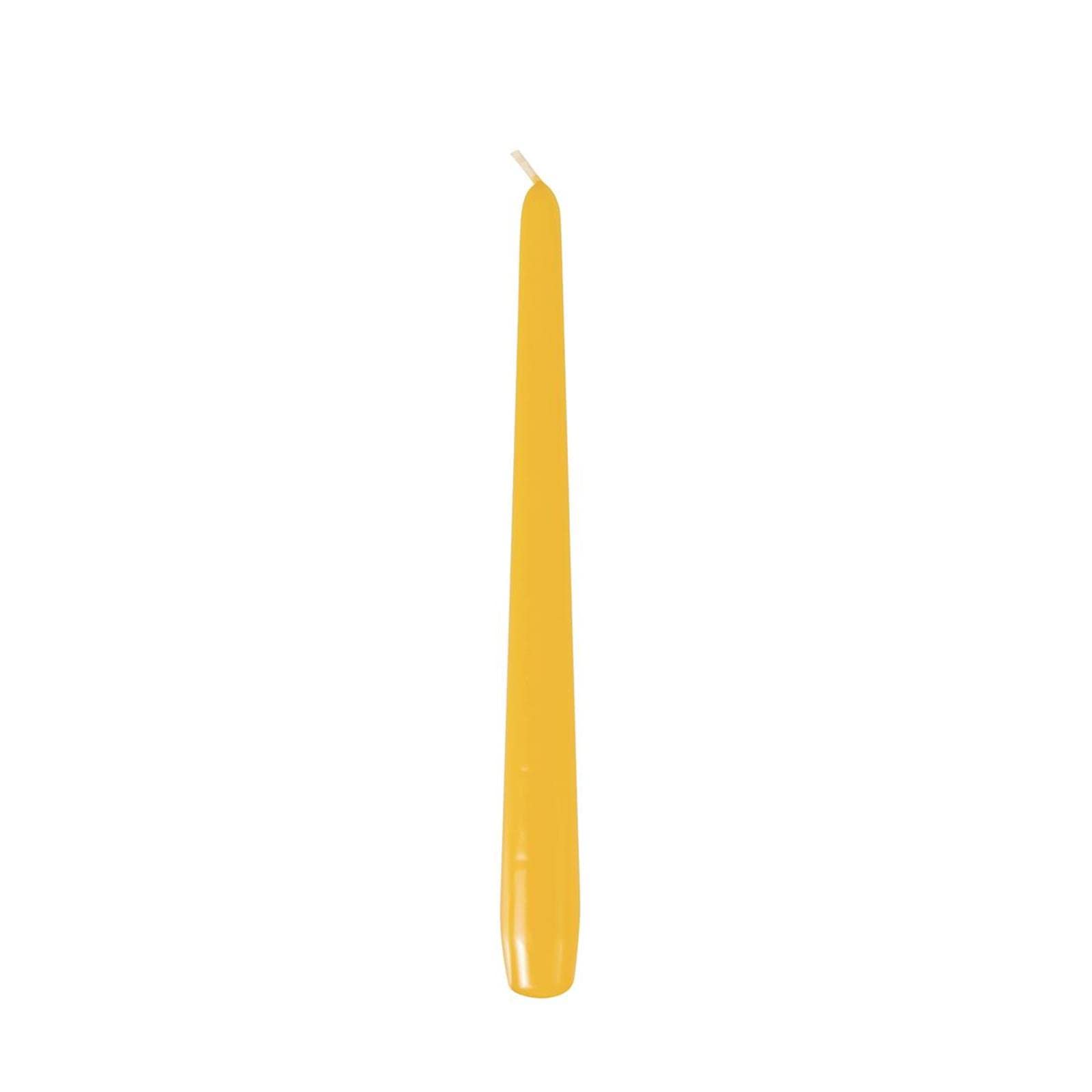 Papstar 17970 Lot de 50 Bougies de Chandelier Jaune 2,2 x 25 cm