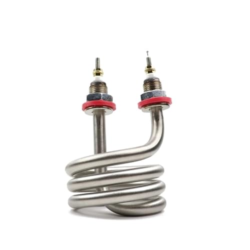 Supkancl Elemento Calefactor eléctrico en Espiral SUS304 M16, 220 V, 2,5 kW, for Calentador de Agua de inmersión de Rosca for Tanque de destilación y elaboración de Cerveza.