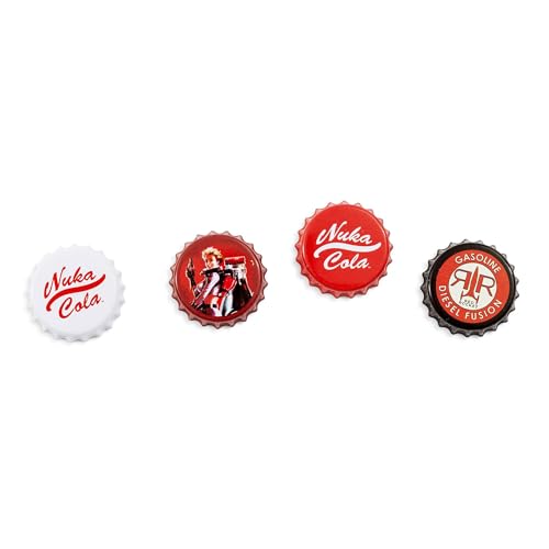 Set de 4 imanes Nuka-Cola Fallout para refrigerador miniatura 3