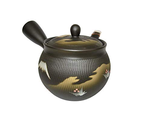Japanese Kyusu Tokoname Handmade Clay Teapot 125 Fluid Ounces Shokou MtFuji L342 from Japan