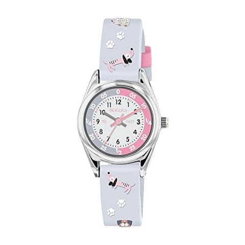 Tikkers Children's Puppy Dog Theme Time Teacher Watch - NTK0031 Cover