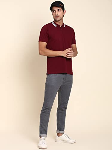 Image of Dennis Lingo Men's Cotton Slim Fit Polo T-Shirt