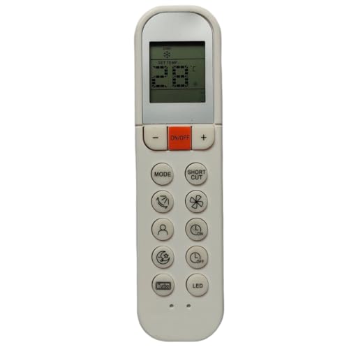 Image of Upix AC Remote No. 196 (No Backlight), Compatible /Replacement for Midea AC Remote Control (Exactly Same Remote Will Only Work)