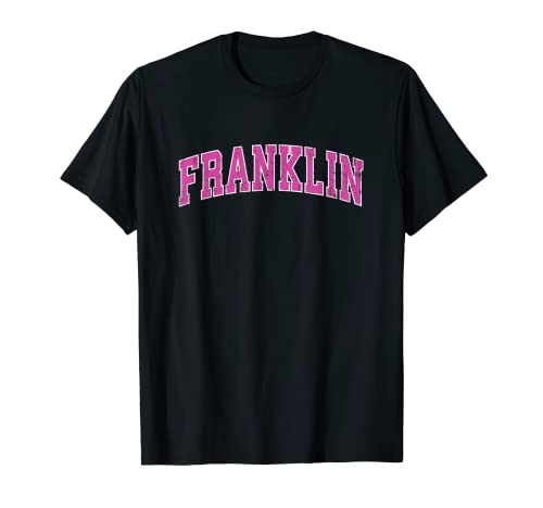 Franklin Tennessee TN Design sportif vintage Rose T-Shirt