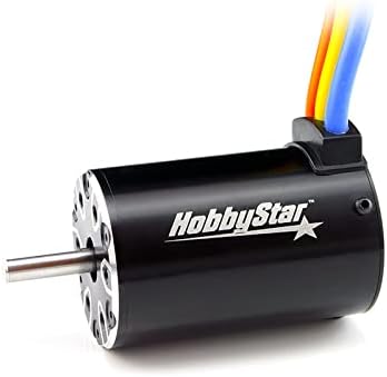 HobbyStar Moteur sans capteur 550 sans balai, 4 pôles, 3800 KV, arbre de 5,0 mm,