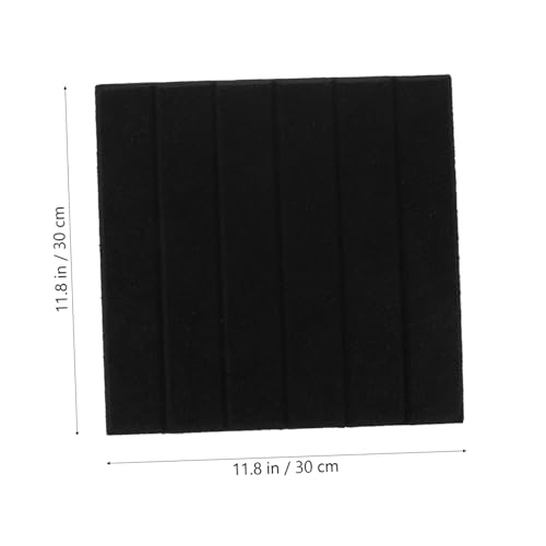 Vaguelly 6 piezas Paneles Acústicos Absorbentes de Sonido de Fibra de Poliéster Rayas Verticales Fácil de Instalar Adecuados para Estudios en Casa, Oficinas y Teatros miniatura 2