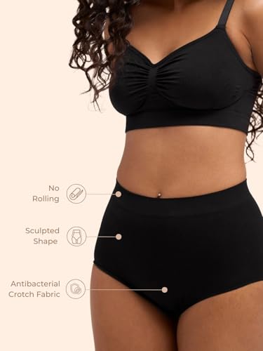 Image of UNDERNEAT Womens High-Waist Brief | Tummy Control Shaper Brief | All Day Shaping and Comfort| Tummy Tucker Panties for Women | Seamless Shapewear Bodyshaper