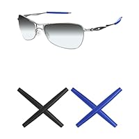 Mryok 2 pares de kits de substituição de meias auriculares para Oakley Crosshair 1.0 - azul e preto