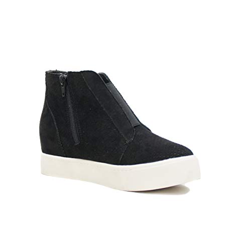 Soda Pointer - Mid Ankle Platform Sneaker w/Hidden Wedge and Side Zipper2