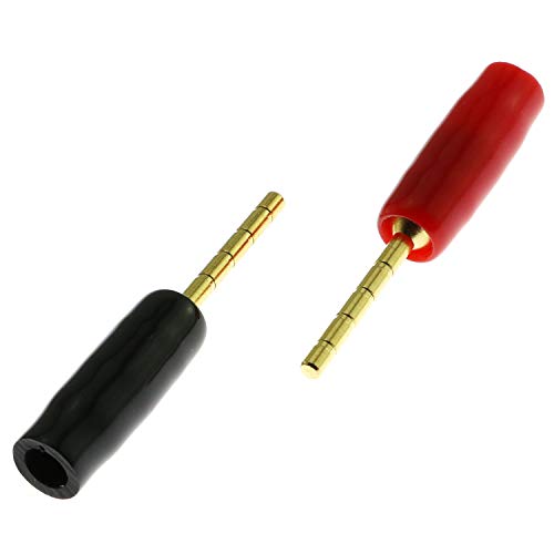 Conectores de cable banana 4 piezas 2mm chapados en oro miniatura 5